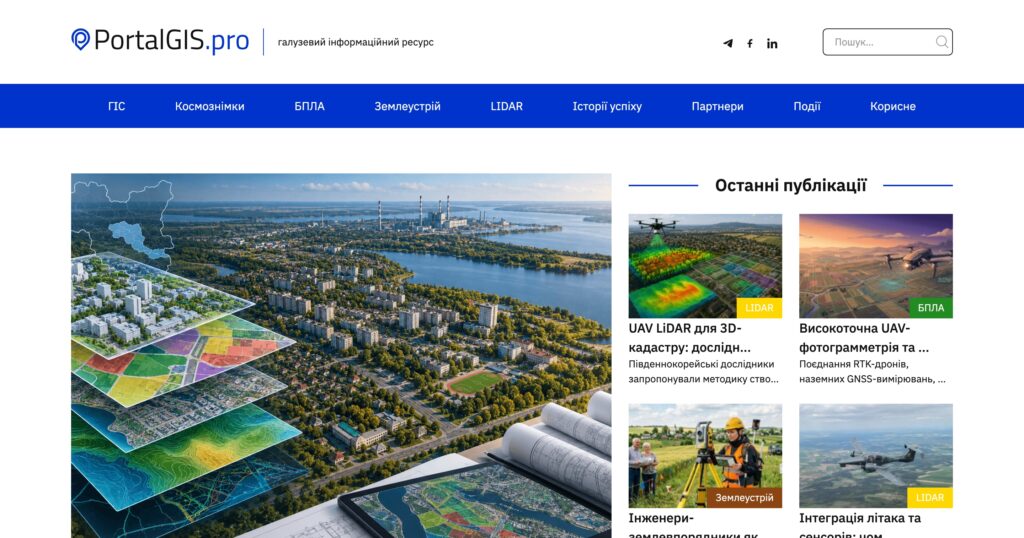 Галузевий портал PortalGIS
